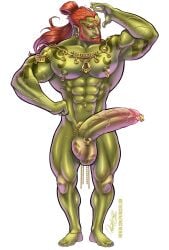 abs big_balls big_cock big_penis big_testicles bodybuilder boner cock earrings erection facial_hair ganondorf ganondorf_(tears_of_the_kingdom) genitals gold_jewelry huge_balls huge_cock huge_testicles male male_only muscles muscular muscular_arms muscular_male muscular_thighs nintendo nipple_piercing nipples nude patrick_fillion penis penis_piercing pierced_nipples piercings solo solo_male tears_of_the_kingdom the_legend_of_zelda veins veiny_penis