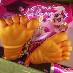 3d 5_toes animatronic feet femdom five_nights_at_freddy's five_nights_at_freddy's:_security_breach foot_fetish foot_focus furry giantess glamrock_chica_(fnaf) macro micro robot toes worsesfm