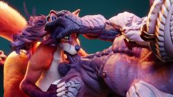 3d animated deepthroat demon dragon fellatio female fox furry male picti sound tagme video