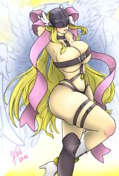 1girls 2022 angel angel_(megami_tensei) angel_(megami_tensei)_(cosplay) angewomon cosplay crossover crossover_cosplay digimon digimon_(species) female female_only idax_sama shin_megami_tensei solo