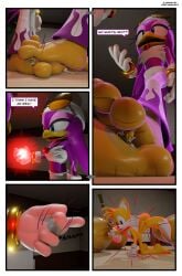 3_toes absurd_res anthro between_feet biped clone comic feet feetymcfoot female foot_fetish foot_focus foot_play giantess group hi_res male male/female micro sega size_difference smothering soles sonic_(series) sonic_riders sonic_the_hedgehog_(series) tails toes wave_the_swallow