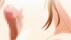 1boy 1girls animated breasts censored duo female huge_breasts looping_animation male nipples odera_nanami paizuri screencap shabura_rental straight