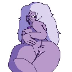 1girls 2023 alpha_channel amethyst_(steven_universe) ass ass_focus breasts cartoon_network completely_nude drawinecchi for_sticker_use gem_(species) nipples nude nude_female pixel_art png purple_body purple_skin pussy self_upload spread_anus sprite steven_universe sticker_template transparent_background transparent_png wet_pussy white_hair