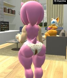 3d absurd_res amy_rose ass back-print_panties bat big_butt bottomwear bra clothed clothing curvy_figure dessert duo eulipotyphlan feces female food heart_clothing heart_panties heart_print_panties heart_print_underwear heart_symbol heart_underwear hedgehog hi_res ice_cream living_room looking_at_another looking_at_partner mammal mostly_nude mostly_nude_female mr_disgusting multicolored_body netflix panties pink_body print_clothing print_underwear roommate rouge_the_bat scat sega shart soiling soiling_bottomwear sonic_(series) sonic_the_hedgehog_(series) stain stained_clothing stained_panties stained_underwear stains tail thick_thighs two_tone_body underwear underwear_only white_clothing white_underwear wide_hips