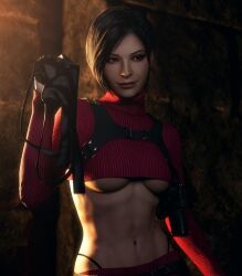 1female 1girls 3d 3d_(artwork) 3d_model abs ada_wong ada_wong_(adriana) alternate_costume asian asian_female athletic_female bare_stomach black_g-string black_hair black_panties black_thong black_thong_panties bob_cut bra_removed breasts capcom casual clothed clothed_female clothing cut_clothes dark_hair dbd dead_by_daylight exposed_g-string exposed_panties exposed_thong eyebrows eyelashes eyeshadow female female_only g-string highleg_panties holding_bra holding_object holster human leather_harness light-skinned_female lipstick makeup medium_breasts no_bra pale_skin panties panties_visible panties_visible_through_clothing panty_peek pistol red_lipstick resident_evil resident_evil_4 resident_evil_4_remake seductive seductive_look seductive_smile shirt_lift shirt_up short_hair smile smiling smiling_at_viewer solo solo_female solo_focus stomach string_panties sweater_lift sweater_up taking_clothes_off tease teasing teasing_viewer thong thong_above_pants thong_panties thong_peek thong_straps tummy turtleneck turtleneck_sweater underboob undressing word2