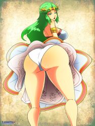 1girls ass ass_focus female female_only kid_icarus layerth nintendo palutena solo tagme