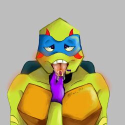 donatello donatello_(tmnt) gay hand_on_tongue incest leonardo leonardo_(tmnt) rise_of_the_teenage_mutant_ninja_turtles tai_ihr teenage_mutant_ninja_turtles tmnt tmnt_2018 tongue_out turtle yaoi