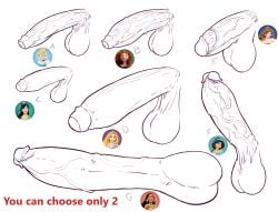 2d 2d_(artwork) aladdin balls beauty_and_the_beast belle big_penis brave chart cinderella_(1950_film) cinderella_(disney) disney disney_princess fa_mulan foreskin futa_only futa_penis futanari giant_penis huge_cock merida mulan multiple_penises penis penis_chart penis_size_chart penis_size_comparison penis_size_difference pocahontas pocahontas_(character) princess_jasmine rapunzel rookerrant sketch tangled testicles uncircumcised uncut white_background