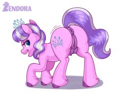 1girls aged_up anatomically_correct anatomically_correct_anus anatomically_correct_genitalia anatomically_correct_pussy anus ass big_ass crotchboobs diamond_tiara diamond_tiara_(mlp) face_down_ass_up my_little_pony ponut presenting_hindquarters raised_tail shaking_butt tagme twerking unshorn_fetlocks vagina zendora_tpw