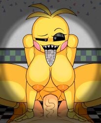 animatronic areolae belly big_breasts big_thighs black_sclera breasts chicken cock_hungry cowgirl_position eyelashes female female_on_top five_nights_at_freddy's five_nights_at_freddy's_2 flashlight fnaf gravity_breaker hands_on_chest hanging_breasts heart-shaped_pupils large_penis lovetaste_chica lust lustful_gaze male male_penetrating_female massive_thighs metal metal_tongue metallic_body midriff nude nude_female orange_nipples penis pink_cheeks pizzeria pleasure_face pleasured pov pov_eye_contact pussy robot robot_girl saliva seductive seductive_eyes seductive_look seductive_smile sharp_teeth shiny shiny_skin smile smiling straight thick_thighs thighs tongue tongue_out toy_chica_(fnaf) toy_chica_(love_taste) vagina vaginal_penetration vein veiny_penis white_eyes white_pupils yellow_body yellow_skin