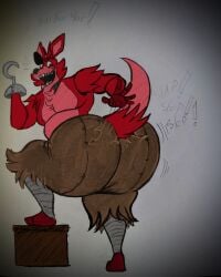 anthro big_butt butt five_nights_at_freddy's fnaf fox foxy foxy_(fnaf) gay horny lynnsdarkside male male_only no_humans pirate slap slapping slapping_ass slapping_butt slapping_own_ass smacking_ass smacking_own_ass tagme thick thick_ass thick_thighs