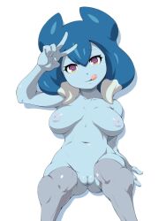 alien alien_girl blue_body blue_skin breasts inazuma_eleven inazuma_eleven_(series) inazuma_eleven_go inazuma_eleven_go_galaxy naked pussy