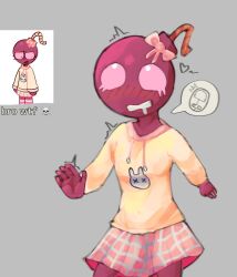 bomb clothing cute female female_only fuse hoodie iris_(pollygotchi) oc original_character pink_eyes pollygotchi solo vibrator