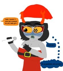 aranea_serket artist_logo artist_self-insert artist_signature big_breasts big_penis drooling homestuck jacob_hornyboi_(jakey_hboi2000) jakey_hboi2000 santa_costume tagme