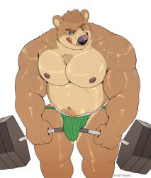 anthro bear hi_res liqui male male/male mammal muscular nastybearz_(artist) solo