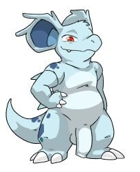 anthro flaccid foreskin generation_1_pokemon genitals hand_on_hip hi_res kyrio male nidorina nintendo penis pokémon_(species) pokemon pokemon_(species) rule_63 slightly_chubby solo standing video_games