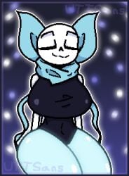 1girls 2d big_breasts blue_body breasts ectobody female female_only female_sans genderswap genderswap_(mtf) rule_63 sans sans_au solo solo_female thighs underswap underswap_genderswap underswap_sans underswap_sans_genderswap undertale undertale_(series) undertale_au uttsans_(artist)