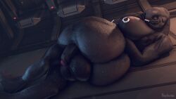 1futa 3d arbiter arbiter_(halo) backsack balls big_ass big_balls big_breasts big_penis breasts bubble_butt cock-tail flaccid futa_only futanari halo_(series) huge_ass huge_balls nude on_side rayhuma sangheili tagme ter'ssa thick_ass_monster thick_thighs wide_hips