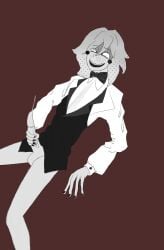 1boy christopher_pierre genderswap_(ftm) ghost_and_pals male male_focus male_only masturbating masturbation rule_63 the_distortionist