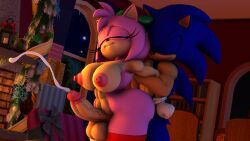 1boy 1dickgirl 1futa 3d 3d_(artwork) amy_rose anthro anthro_on_anthro dickgirl dickgirl/male furry furry_ears furry_only futanari male male_on_futa sonic_(series) sonic_the_hedgehog tagme zoothen