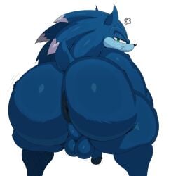 anus ass balls big_ass big_balls big_butt big_testicles blue_balls blue_body blue_skin butt cute cute_face cute_fang fur furry furry_only furry_tail green_eyes hedgehog huge_ass huge_butt male male_only penis sega small_penis solo solo_male sonic_(series) sonic_the_hedgehog sonic_the_hedgehog_(series) sonic_the_werehog sonic_unleashed sssonic2 testicles thick_thighs werehog