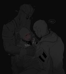 1other 2boys artist_request ghost_(modern_warfare_2) könig konig mask masked_male self_insert simon_riley tagme threesome y/n