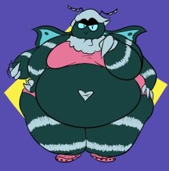 baddernagoochi chrystal_(rageminer) huge_ass huge_breasts moth overweight overweight_female wings