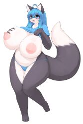 big_breasts breasts female furry hanul huge_breasts inake thick_thighs wide_hips