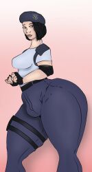 1futa artist_request black_hair bottom_heavy bulge clothed clothing dead_by_daylight feng_min fully_clothed futa_only futanari huge_ass jill_valentine_(cosplay) solo solo_futa source_request standing tagme_(artist) thick_thighs voluptuous wide_hips