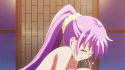 animated asa_made_jugyou_chu! breast_grab breasts female kakinozaka_ayana large_breasts multiple_girls purple_hair takabane_risa yuri