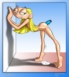 1girls blonde_hair blue_eyes cartoon_network completely_nude completely_nude_female dee_dee_(dexter's_laboratory) dexter's_laboratory female female_only fuckgirl human improvised_dildo improvised_sex_toy insertion king-cheetah long_hair nipples nude nude_female nudity small_breasts solo tagme tooner