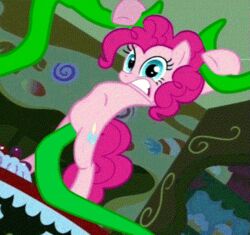 2011 animated blue_eyes feral friendship_is_magic gif loop my_little_pony on_model penetration pink_fur pink_hair pink_skin pinkie_pie_(mlp) stomach_bulge tentacle tentacle_sex vaginal_penetration