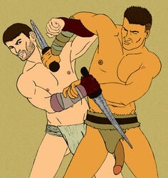 crixus spartacus spartacus:_blood_and_sand tranetrax yaoi