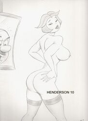 2010 boss_(supervisor) hanna-barbera henderson jane_jetson monochrome mr._spacely nipples tagme the_jetsons