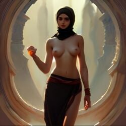 ai_generated breasts exposed_breasts female hijab muslim