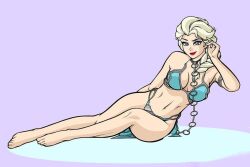 elsa (frozen) from disney by rabbitslides