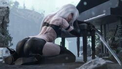 android breasts female nier nier:_automata nier_(series) square_enix yorha_a2