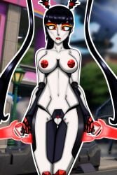 asian breasts epic_games fortnite fortnite:_battle_royale looking_at_viewer pussy red_eyes robot robot_girl tagme tsuki_(fortnite) tsuki_2.0_(fortnite) twintails