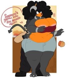 anthro big_breasts breasts female kibblesyourbits tagme thick_thighs wide_hips