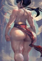 1girls angry_dragon asking_for_it avatar_the_last_airbender chinese_clothes clothing cutesexyrobutts dress huge_ass mai_(avatar) skimpy skimpy_clothes toned toned_body toned_female