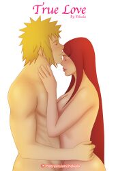 1boy1girl breasts canon_couple closed_eyes completely_nude couple felsala husband_and_wife kissing kissing_forehead long_hair male/female naked namikaze_minato naruto naruto_(series) naruto_shippuden romantic romantic_couple sideboob smile straight uzumaki_kushina very_long_hair