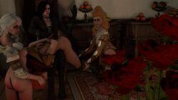 3d 4girls anna_henrietta cd_projekt_red ciri crying femdom femsub over_the_knee_spanking punishment ryona sourcespankmaker spanking the_witcher_(series) the_witcher_3:_wild_hunt triss_merigold yennefer