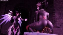 3d 3girls ass_on_face ass_sniffing ass_worship big_ass bubble_butt facesitting fetish mercy overwatch skinnydipper69 smothering sniffing_ass tracer widowmaker