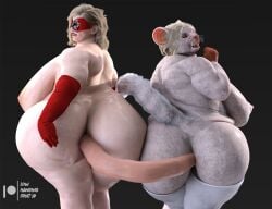 1girls 2girls 3d 3d_(artwork) anthro areolae ass background bbw big_ass big_breasts blonde_hair blue_eyes breasts butt_focus chubby chubby_anthro chubby_female daz3d daz_studio dildo dildo_in_ass double_dildo duo duo_focus fat fat_ass female granny hips large_areolae large_ass large_breasts legs lowhangingfruit3d_(artist) marianne_armstrong_(lhf3d) mature mature_female naked nipples nude nude_female obese oiled oiled_skin old old_woman original_character overweight overweight_female rat rodent sex_toy spider-gran_(lhf3d) stockings superheroine tail thick thick_ass thick_legs thick_thighs thighs voluptuous wide_hips