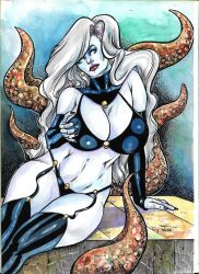 1girls 2022 alex_barros chaos_comics coffin_comics curvy_body death_(personification) female_focus female_only grim_reaper highres lady_death latex_thighhigh_boots long_hair looking_at_viewer queen_of_the_dead red_lipstick tagme voluptuous_female white_hair