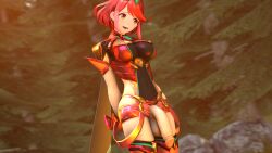 pyra from xenoblade (series) by ecchibread