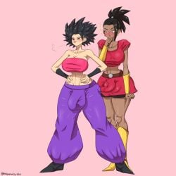 2022 2d 2d_(artwork) 2futas 5_fingers barely_clothed big_balls big_breasts big_penis black_hair blush bulge bulge_through_clothing caulifla cleavage clothed clothed_futanari clothing dark-skinned_futanari dark_skin dragon_ball dragon_ball_super duo ear_piercing ear_ring earrings female_saiyan flaccid fully_clothed futa_only futadom futanari futasub huge_breasts human kale legs legs_apart legs_together legs_up light-skinned_futanari light_skin looking_at_partner multiple_futa muscular muscular_futanari muscular_legs muscular_thighs nobumasa penis penis_size_difference piercing saiyan shoes slim_waist spiked_hair standing tan_body tan_skin textless thick_thighs universe_6 universe_6/universe_7 voluptuous wide_hips