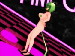 3d ahoge anal_tail animated blue_eyes buttplug_tail cat_ears_hairband cat_tail cum_in_pussy cum_inside dancing green_hair high_heels jugem1234 medium_breasts megpoid_gumi mmd mp4 music pasties paw_pose pet_collar pubic_stubble pussy_drip sex_from_behind sex_toy short_hair sin_sack sound spread_legs vaginal_penetration video