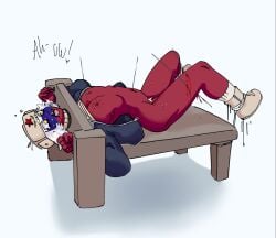 blood countryhumans crying crying_with_eyes_open forced gore rape red_body restrained russia russia_(countryhumans) russian russian_flag text