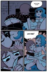 bonerbob breast_sucking comic comic_page kim_pine ramona_flowers scott_pilgrim scott_w_pilgrim sucking_nipples yuri